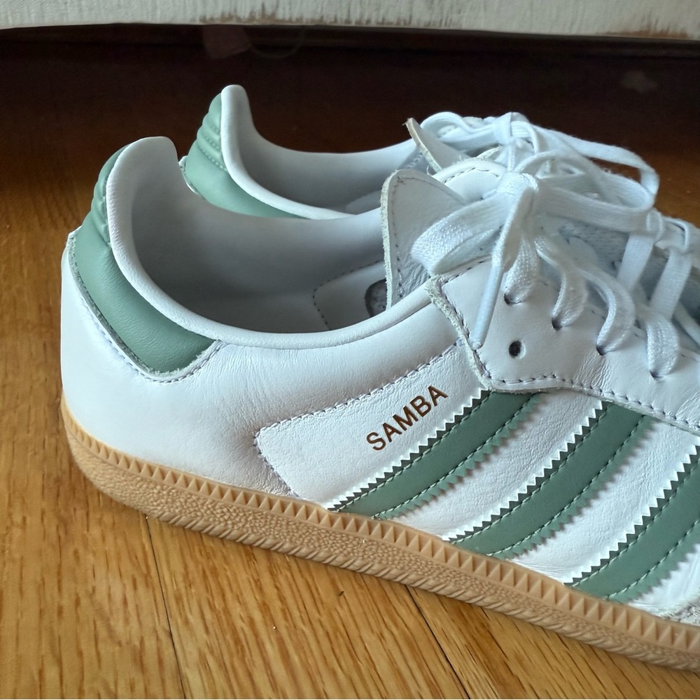 Adidas Samba White and Green - Picture 5 of 9